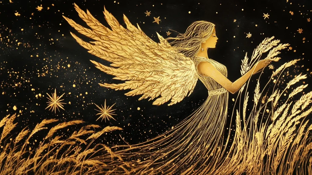 Golden Virgo Sign, maiden carry rice, personality traits for Virgo