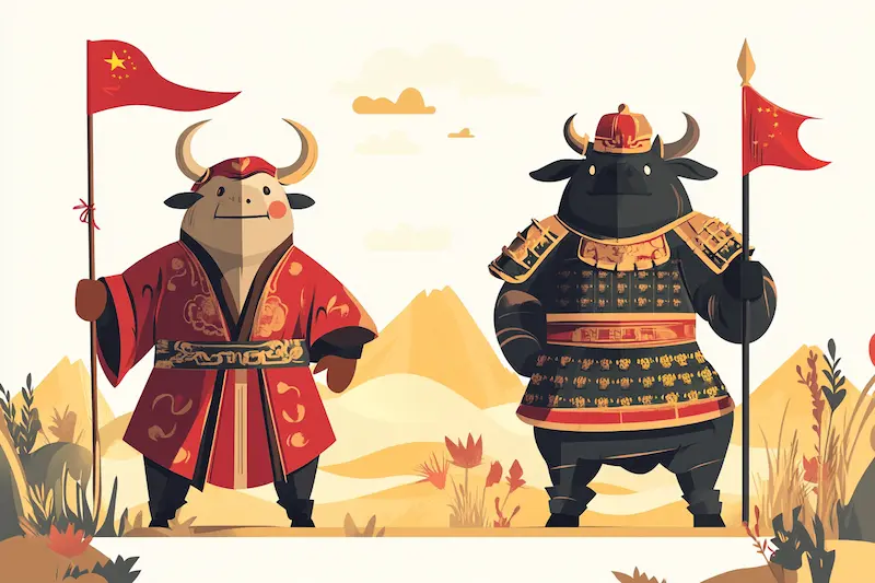 Year of The Ox Careers, Military or agriculatural cartoon ox