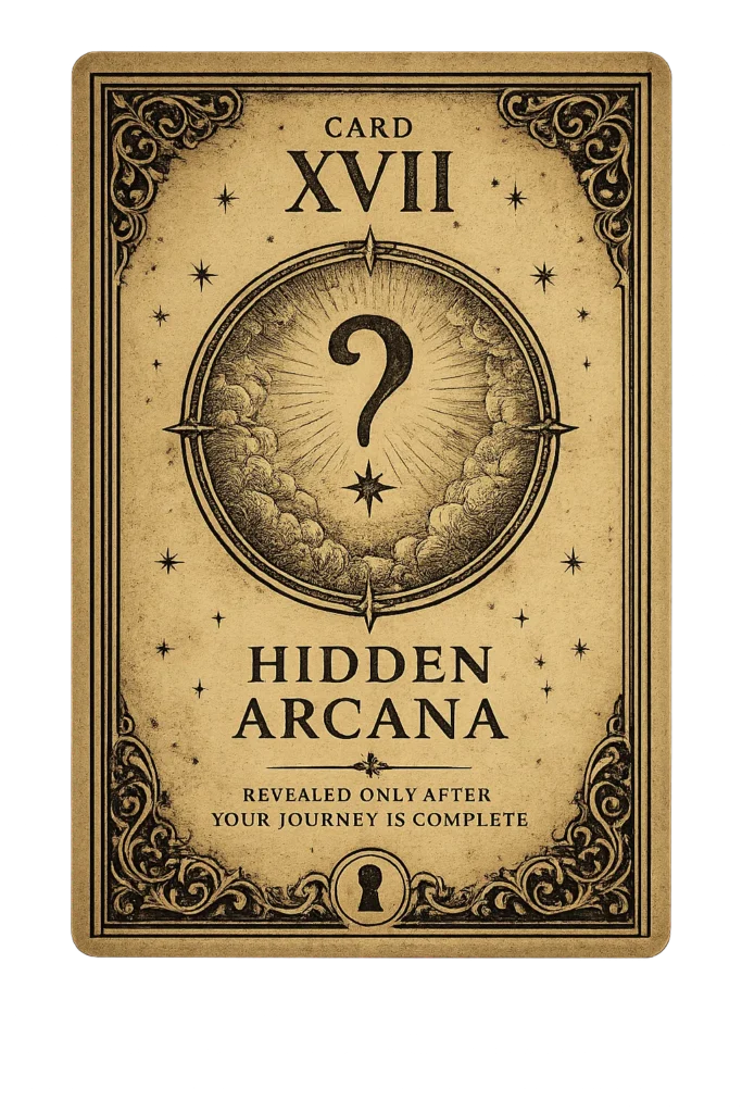Hidden Arcana Card XVII medieval tarot card representing the unique MBTI and zodiac personality archetype revealed after completing the personality test.