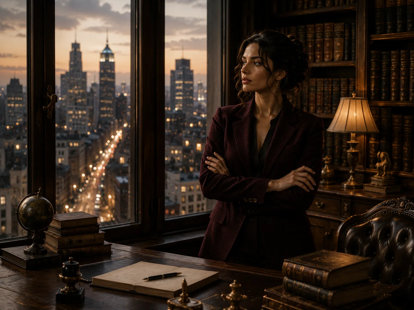 Scorpio woman career ambition with strategic focus, investigation, leadership, and quiet power