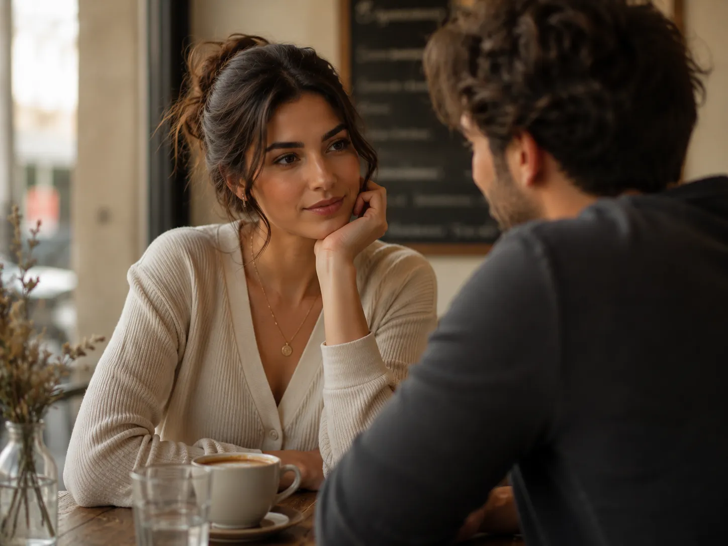 Virgo woman sharing a meaningful moment with her partner