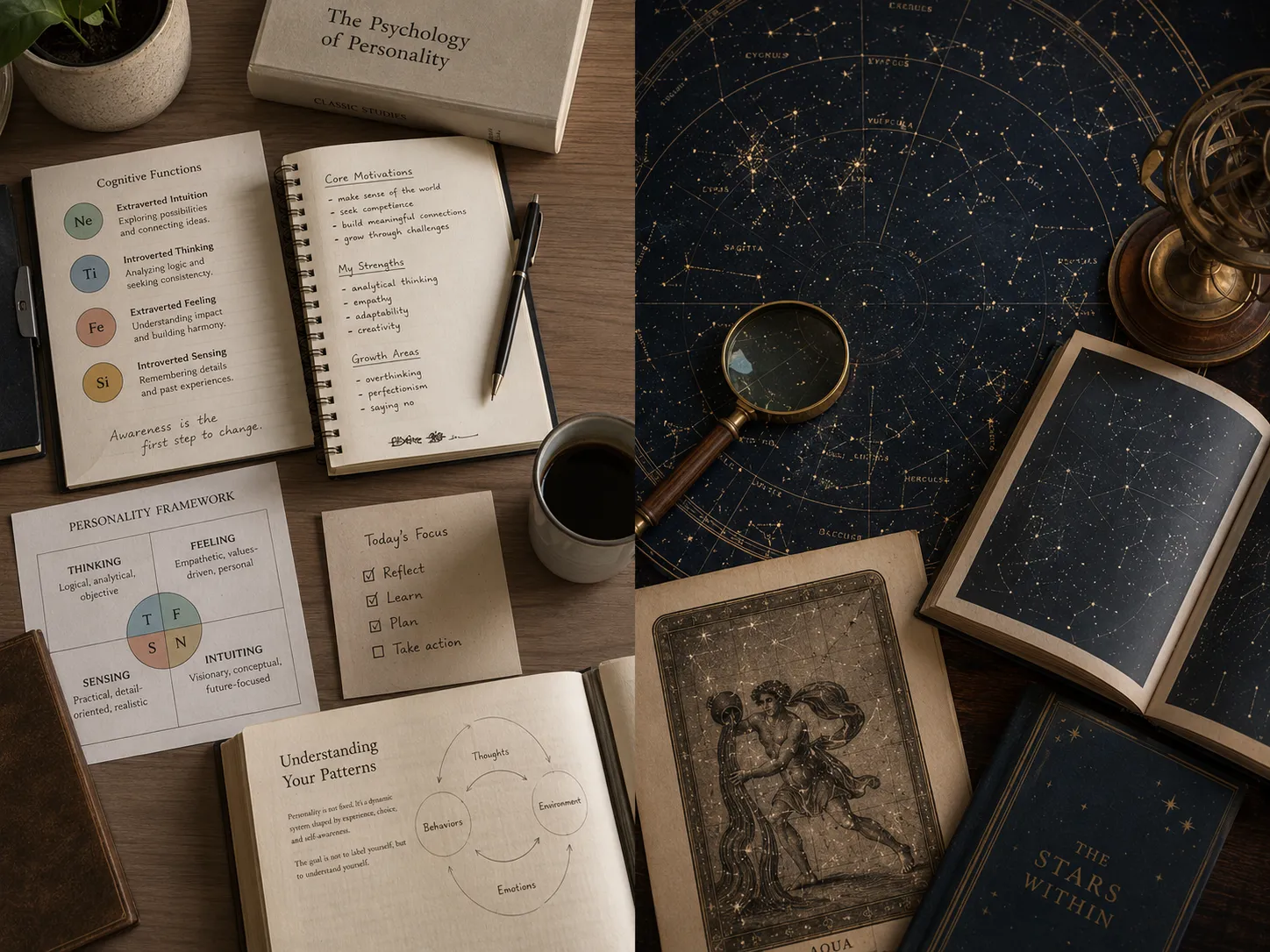 Comparing personality frameworks through psychology and astrology